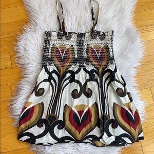 Gap elastic babydoll printed top